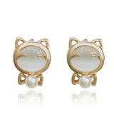 Fancy Cute Cat Earrings