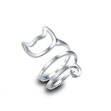 Sleek Spiral Ring