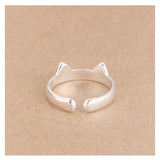 Sterling Silver Cat Ring with opening