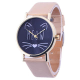 Cute Whiskers Watch - Black Dial