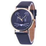 Cute Whiskers Watch - Black Dial