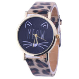 Cute Whiskers Watch - Black Dial