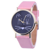 Cute Whiskers Watch - Black Dial